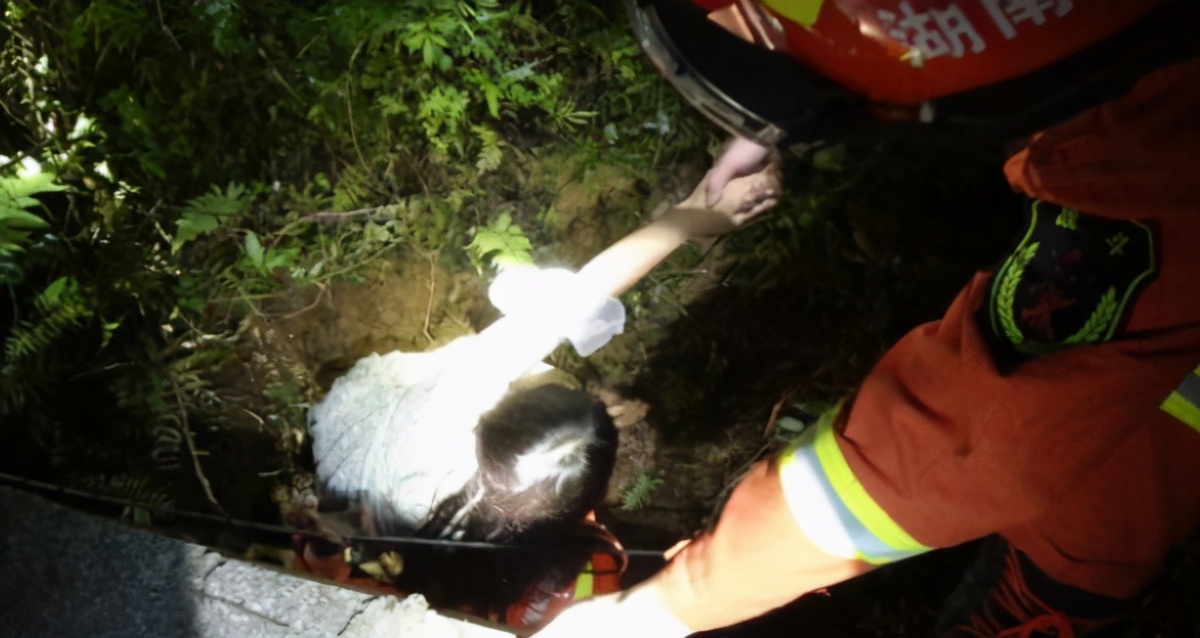 社会热点传播正能量 女子深夜遛狗突然消失，男友外省报警呼叫，消防员在3米深沟找到女子
