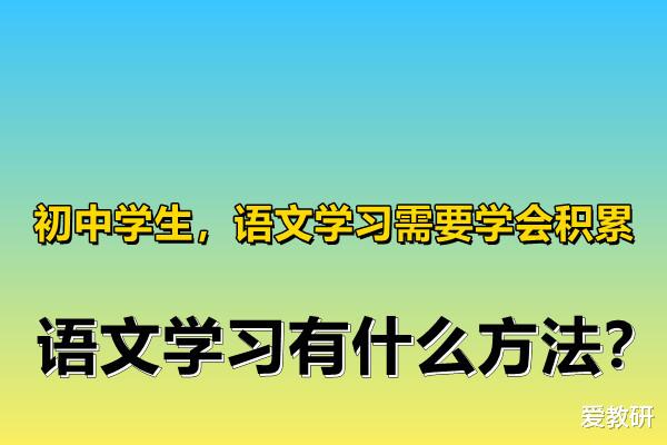 创业|初中学生，语文学习需要学会积累，语文学习有什么方法？