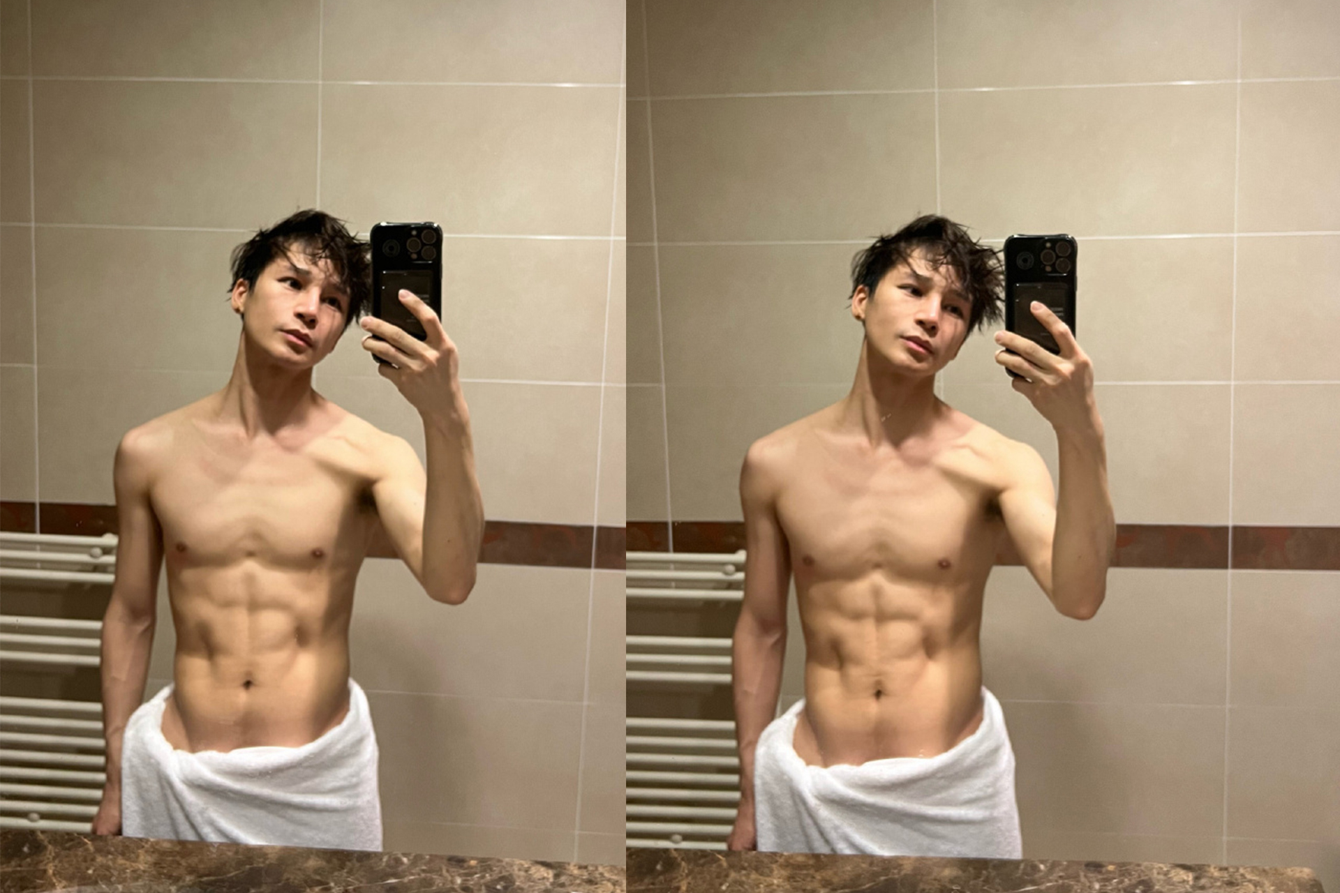 明星夫妻|陈奕天2021年末腹肌鉴赏 一如既往的养眼