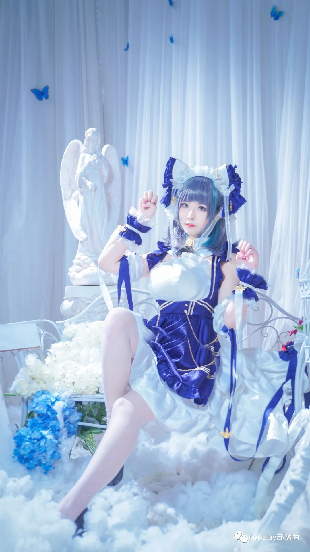 碧蓝航线|cos：碧蓝航线女仆柴郡cos正片@绒球