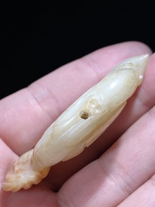 和田玉籽料|明 和田玉籽料 白玉 玉鸡 挂件