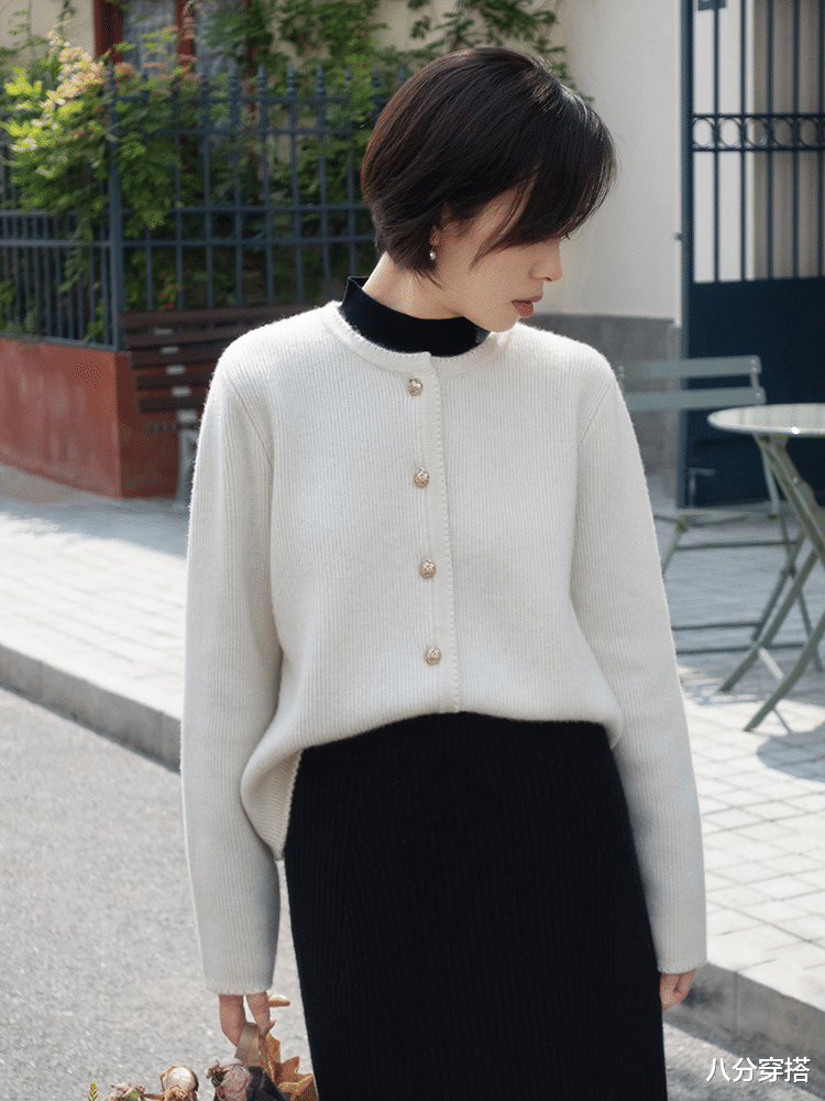 八分穿搭 针织衫怎么穿出新意？从选款和搭配入手，让你从路人变女神