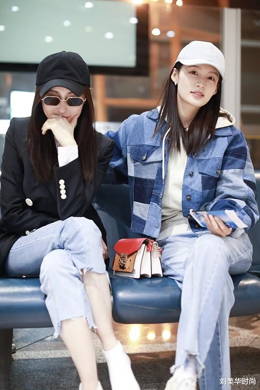 刘美华时尚|李沁和张天爱都好好看啊，穿的牛仔裤款式相似，但风格差很多