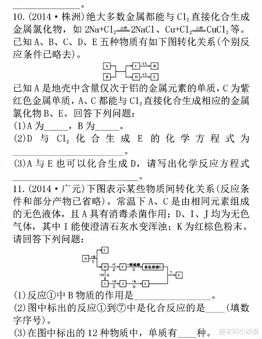 |初中化学｜推断题解题技巧+三大题型解析，实用干货，期末备考必备
