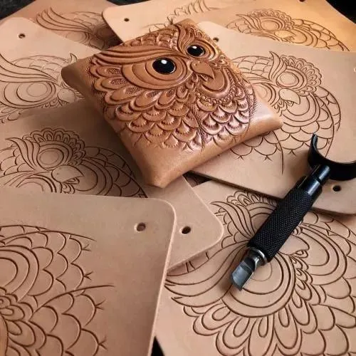 铭家匠遇|皮雕作品欣赏 | 皮革这样玩才高级