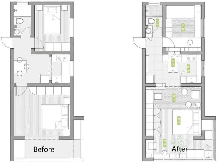 58平日式小两居｜榨干每一寸空间，将收纳做到极致