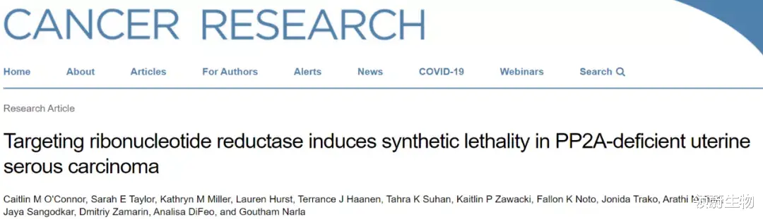 子宫癌|这种难治型癌症或有新疗法！一类药物可精准杀灭癌细胞