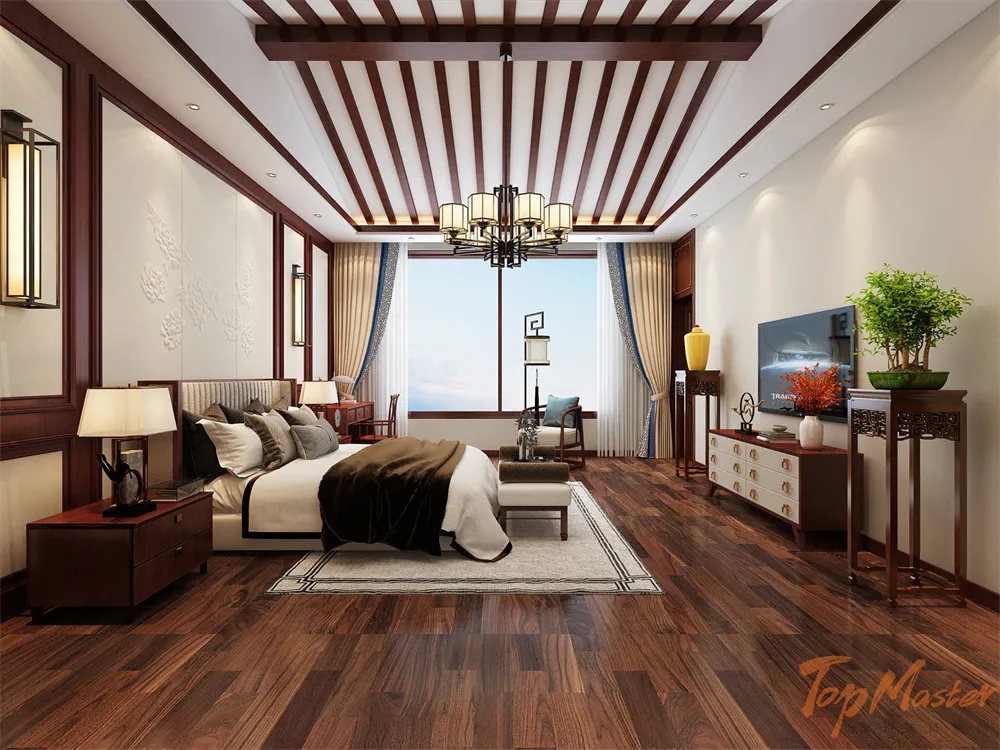 鲁班|【鲁班装饰】滇池星城265㎡新中式,中意