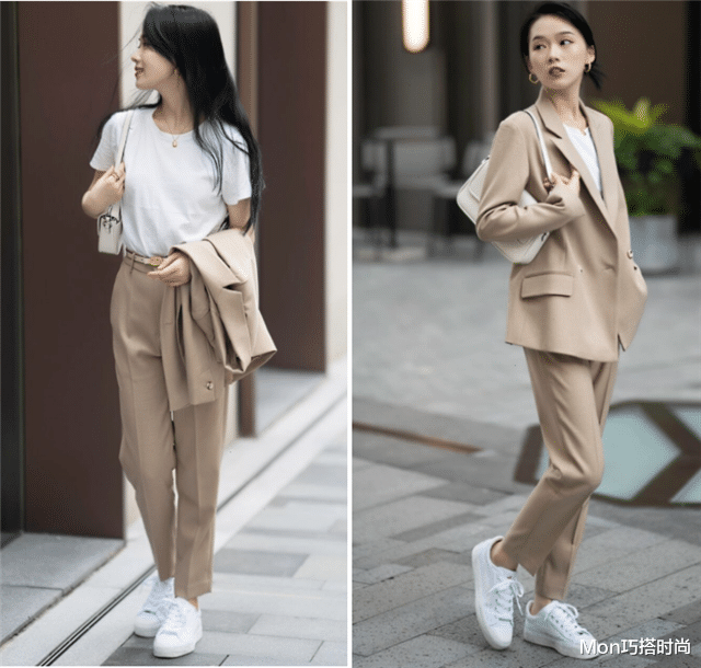 Mon巧搭时尚|“烟管裤+平底鞋”,这才是适合40岁女人的穿搭,日常通勤都好看
