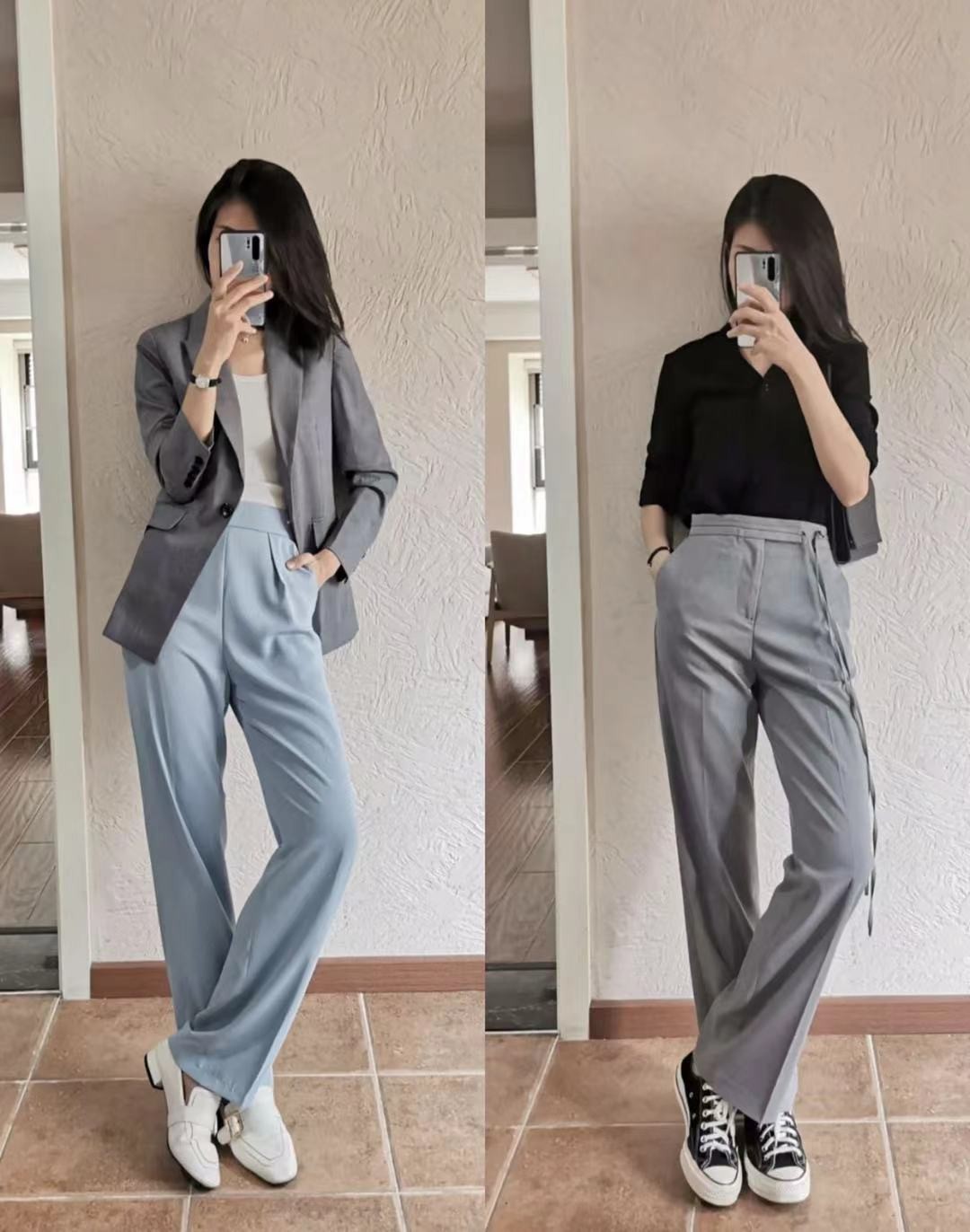 穿衣搭配|真正会穿搭的女人,在家可以慵懒休闲,上班必须穿得精致干练