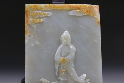 和田玉籽料|和田玉籽料双囍童子