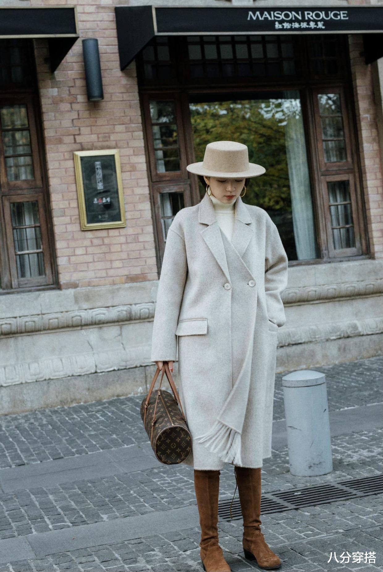八分穿搭 降温后不要瞎打扮，瞧三木的“大衣”穿搭，入冬这么搭优雅又好看