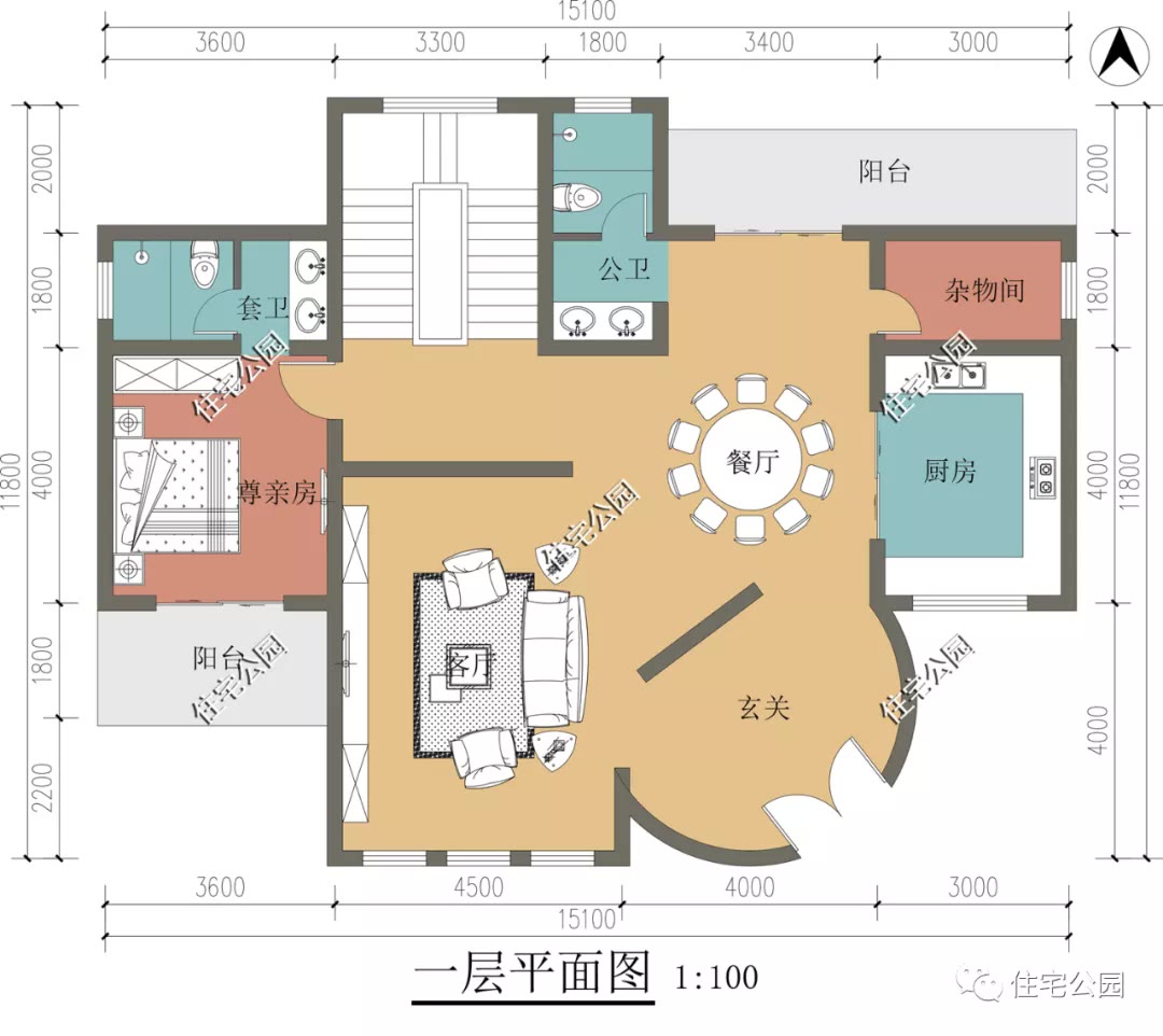 托斯卡|15×11米托斯卡纳风二层别墅，田园气息满满