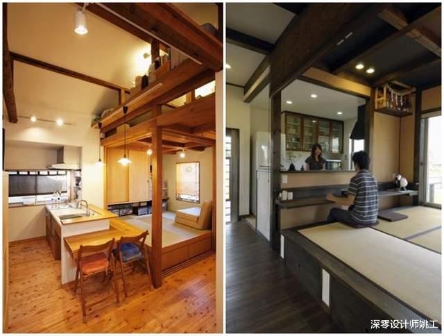 深零设计师姚工 还是日本会装，室内留窗靠边设榻榻米，局部腾空轻松实现一地多用
