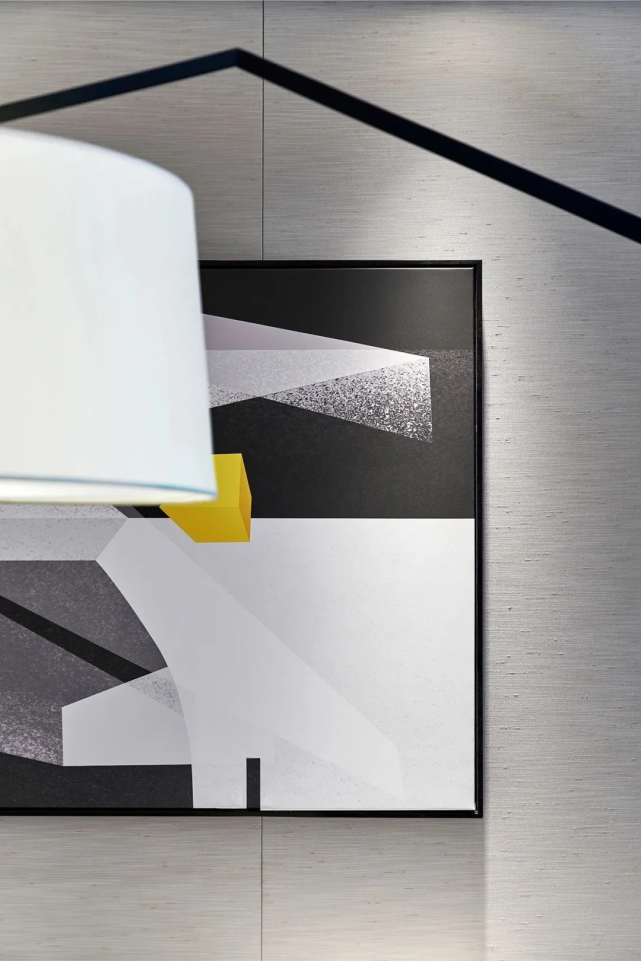 137㎡现代简约三居室，简洁利落，多彩的几何图形，尽显不俗品味