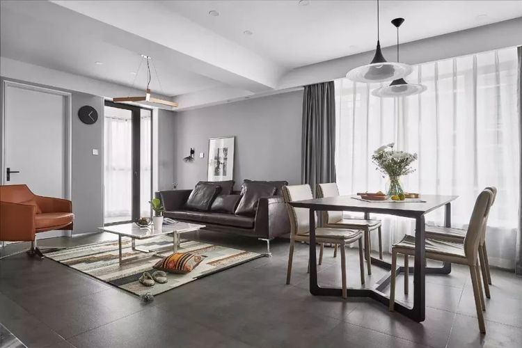 客厅连着餐厅,如何去分割空间呢?