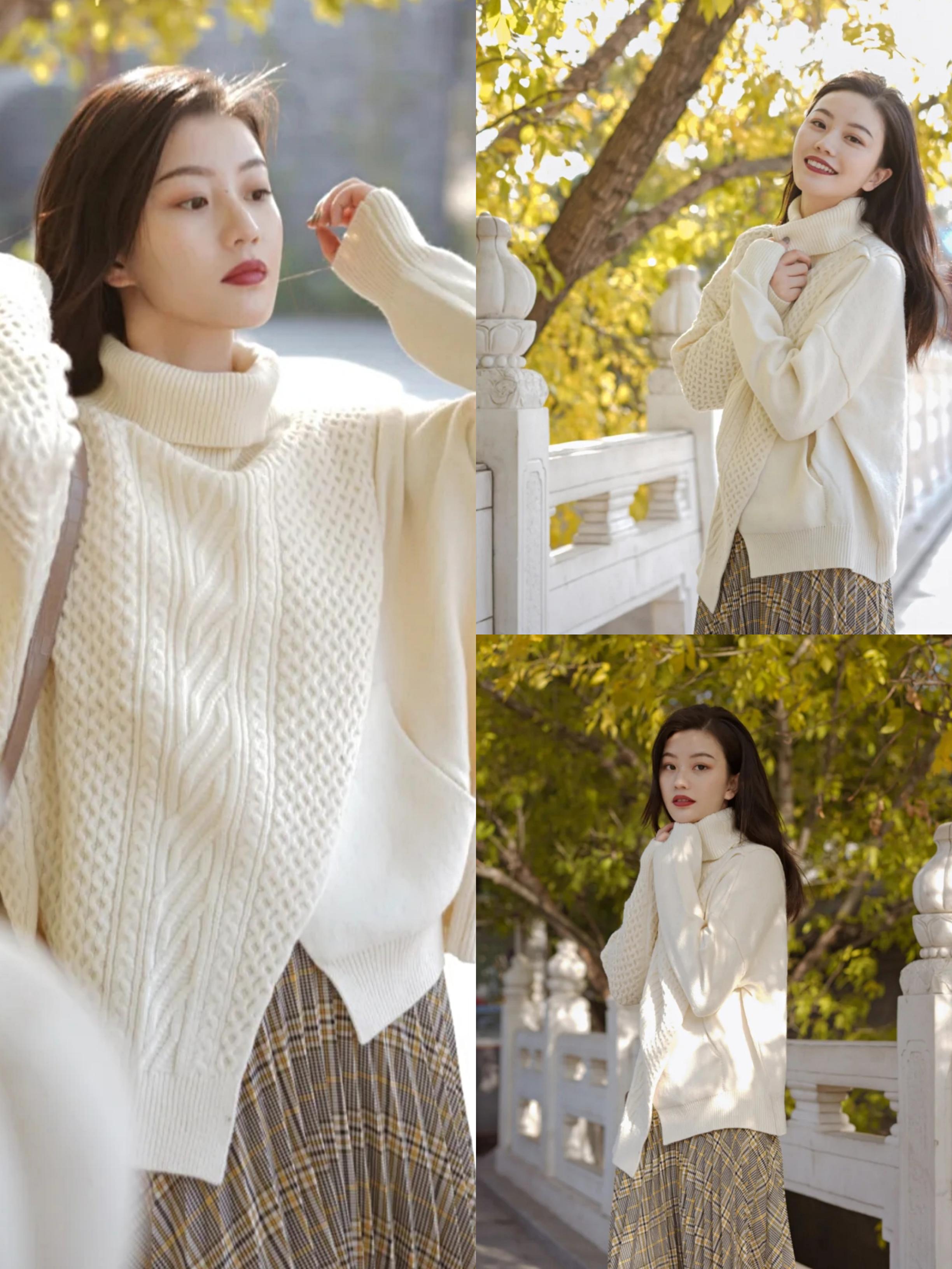 江南小蚂蚁 秋季针织衫搭配有妙法？从这三个地方改进，让你从头美到脚！