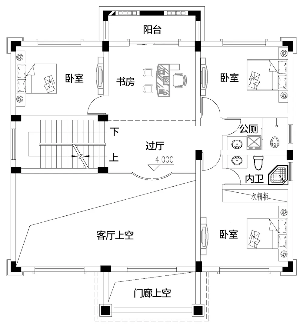 |占地14X13，二层新中式别墅，典雅大方，不会出错的设计