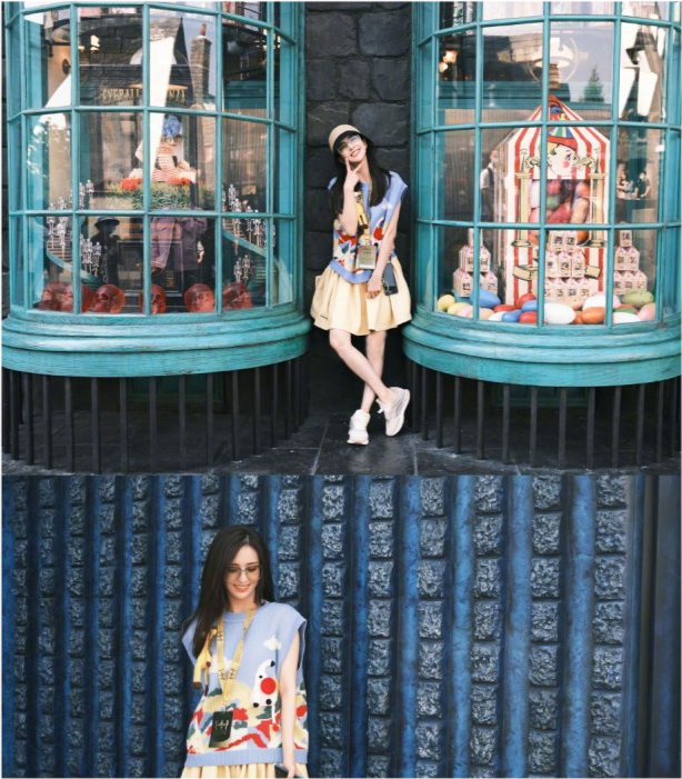 高露|高露佟丽娅罕见同框！佟丽娅穿学院装少女感爆棚，比高露都还要美