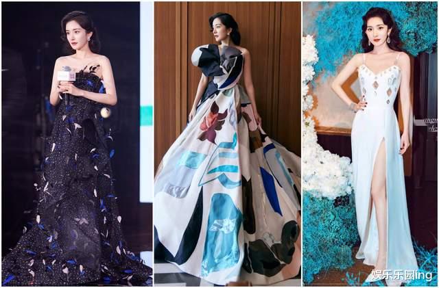 杨超越|明星年内高定礼服:赵丽颖6套唐嫣2套杨幂10套,baby穿不停