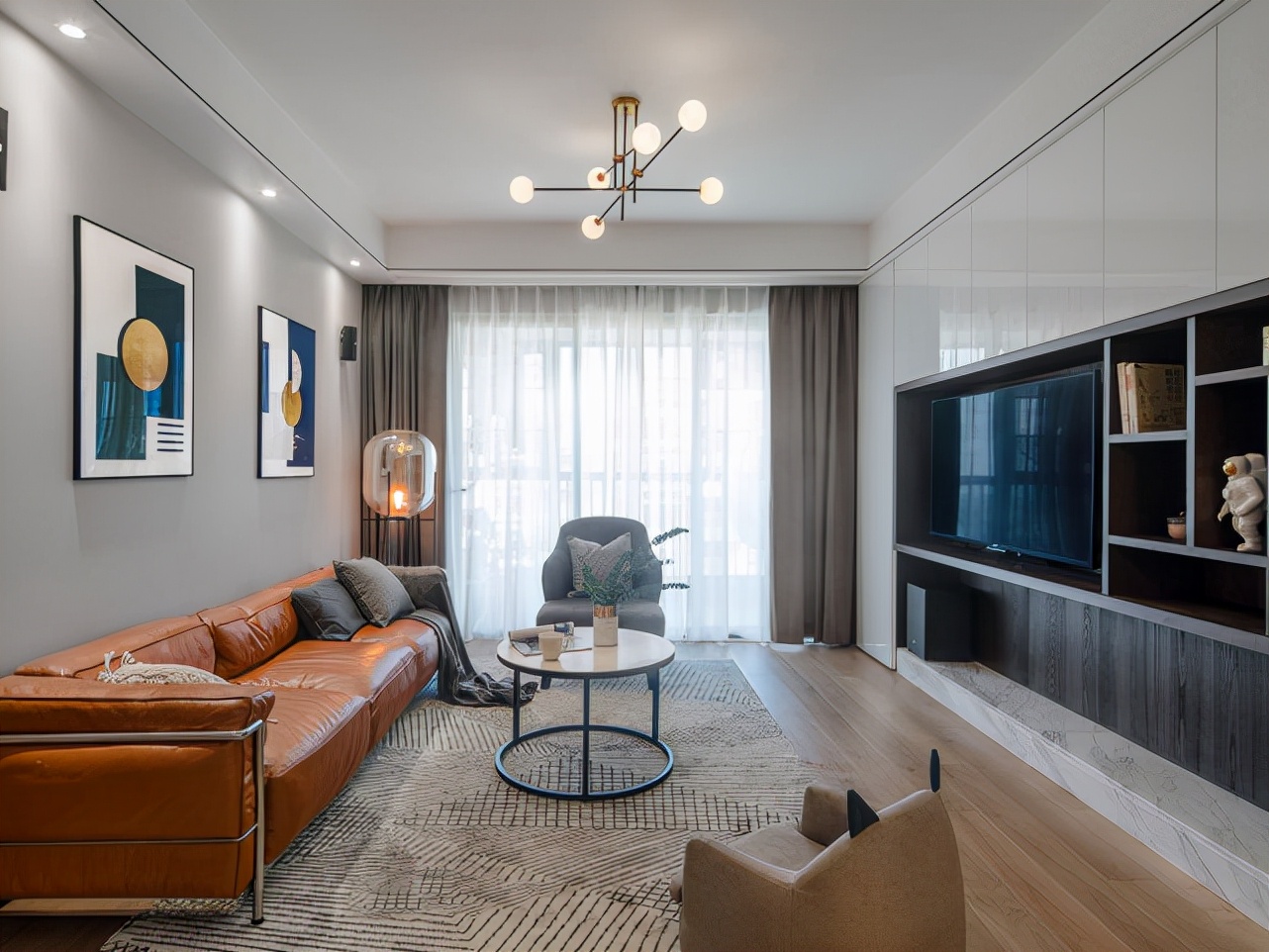 126平米现代风四居室,一个气质出众而又温暖美好的家