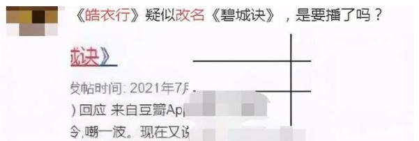 皓衣行|《皓衣行》一波三折，改成《碧城决》不算完，剧情还将可能遭删减