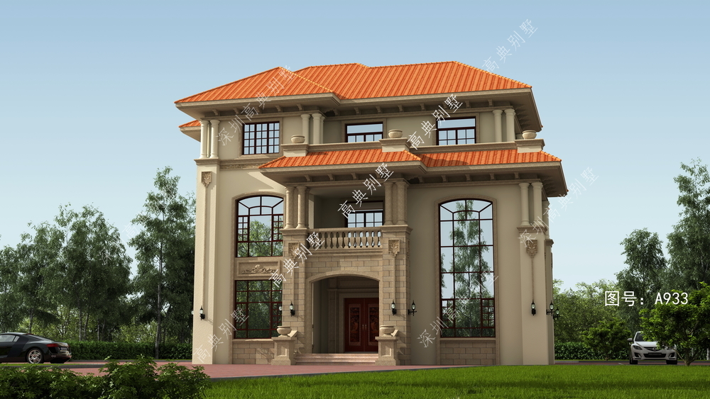 漂亮的欧式别墅，立体大气，布局好