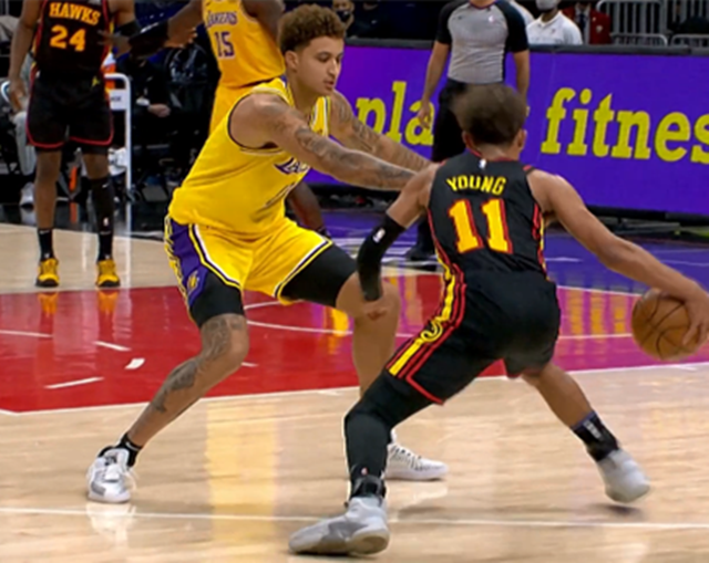 库兹马|帅呀马哥！不慌张不失位不吃晃！库兹马完美防守吹羊：此处禁止碰瓷