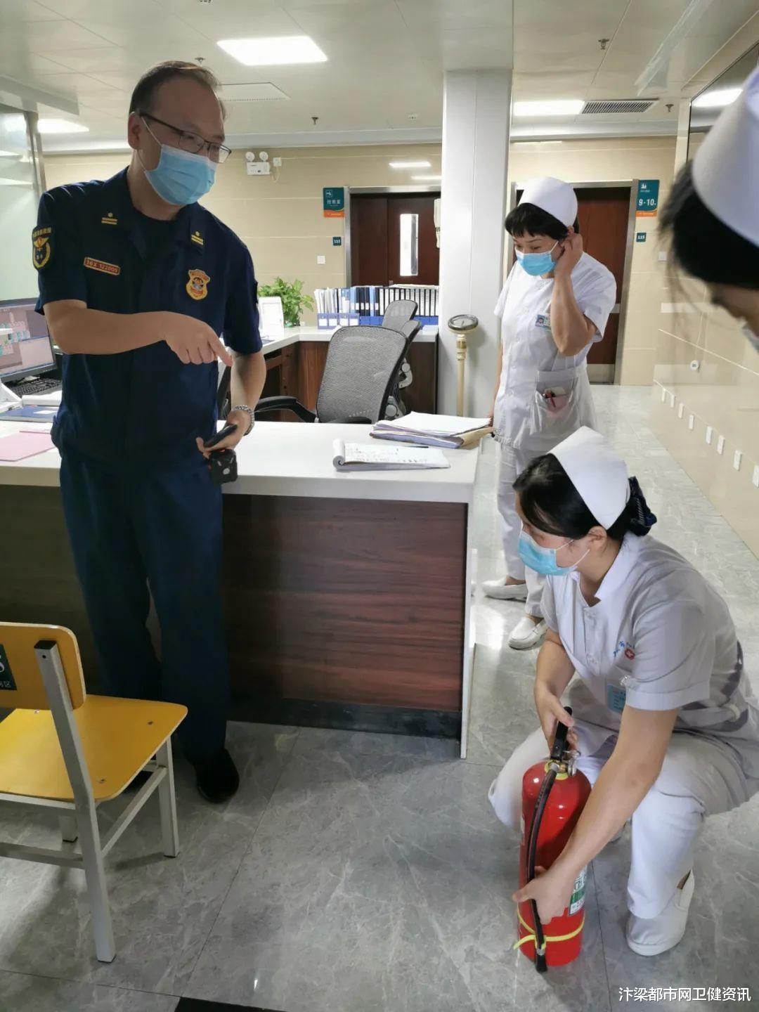 汴梁都市网卫健资讯|顺河消防队到开封市人民医院指导安全生产工作