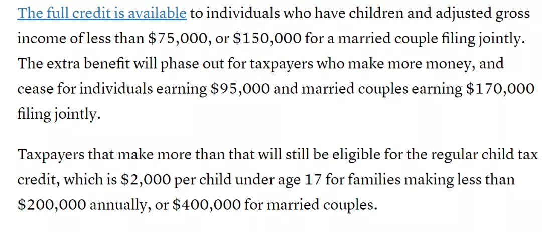 境华出国 美国税局确认！7月开始，国税局向有孩子家庭发钱！