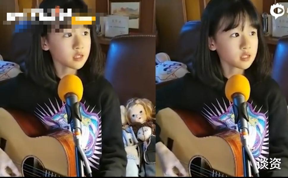 Red Velvet|鲍蕾晒13岁大女儿弹吉他，贝儿五官长开像爸爸，网友：女版陆毅