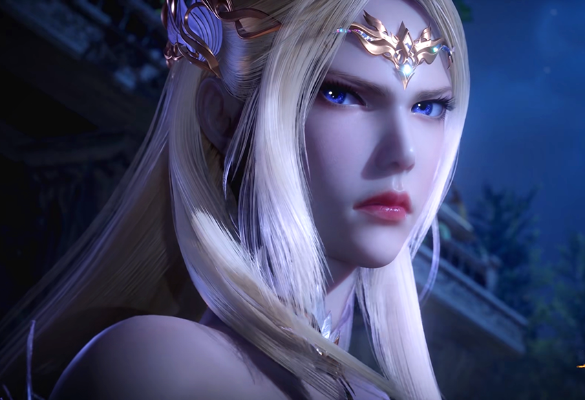 独孤博|斗罗大陆:新老婆千仞雪醒来,大长腿太抢镜,小腰扭得也很有味道