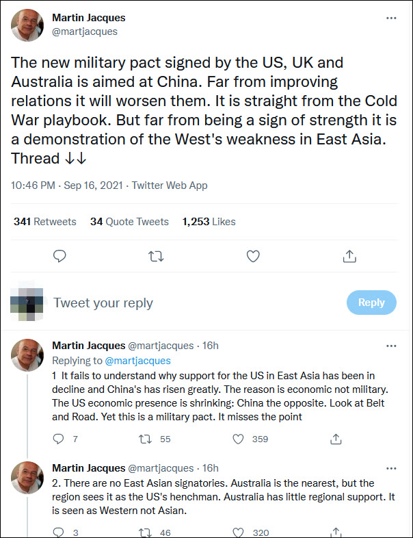 英國教授連發8條推文諷刺西方：不光沒阻止中國，還把自己弄殘瞭-圖3