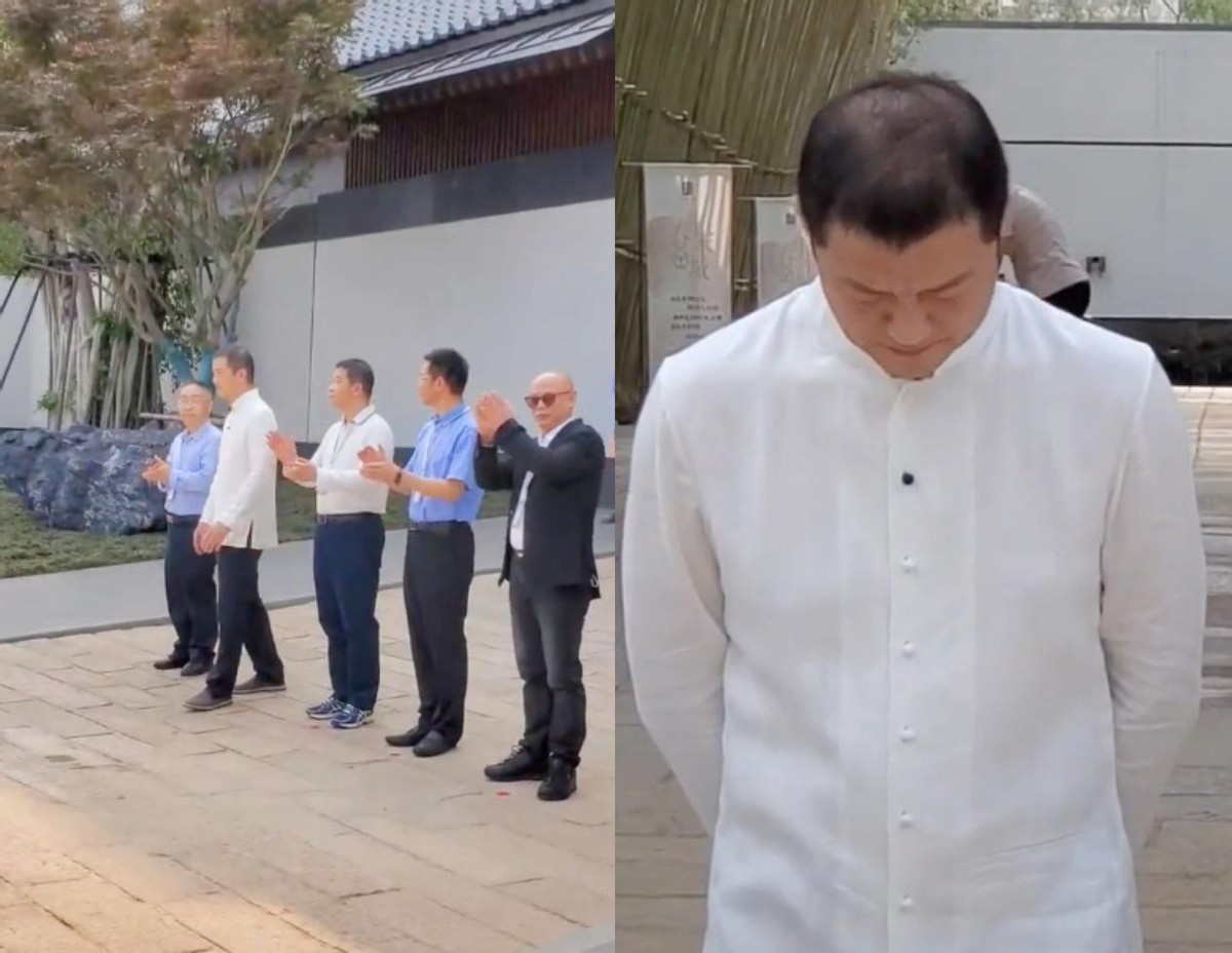 李亚鹏|李亚鹏现身投资仪式靠边站，头发稀疏面容憔悴，脚上老布鞋太抢镜