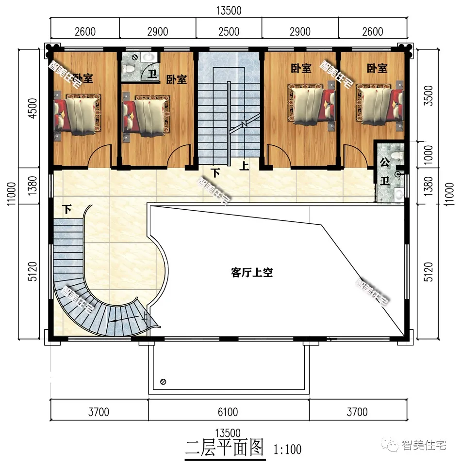|宅基地不大还打算做双拼房，参考这两款户型，少走很多弯路