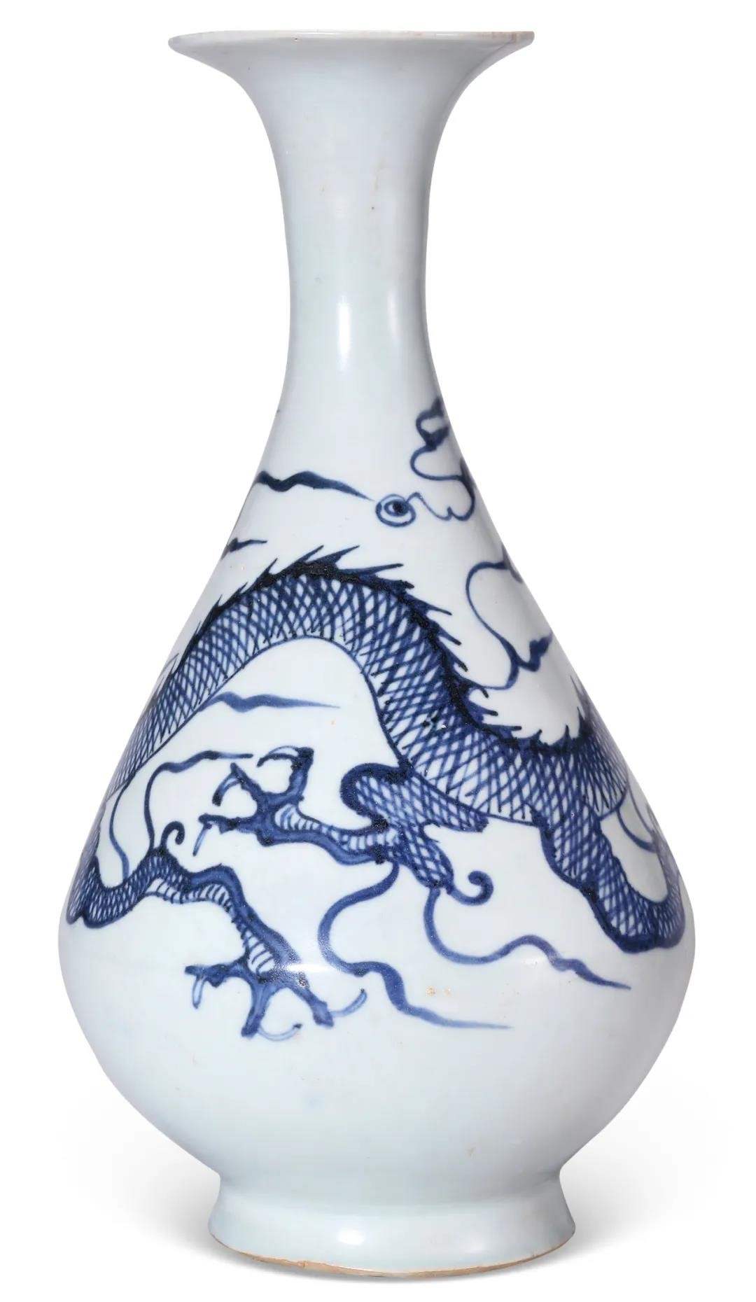 元青花|青花之王——元青花龙纹玉壶春瓶亮相第21届全国文物艺术品博览会