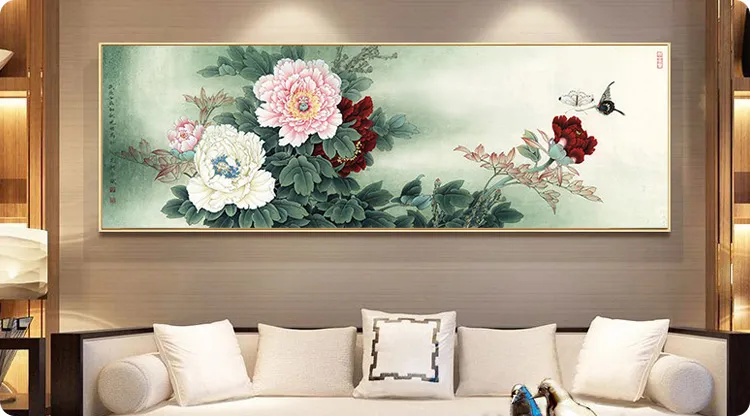 |富贵人家都在沙发后挂这几幅画，你一定没想到！
