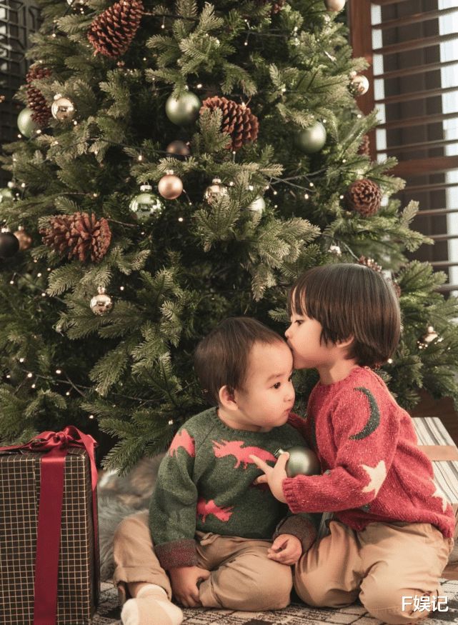 郑嘉颖|郑嘉颖一家四口开心过圣诞 夫妻俩在儿子们面前甜蜜嘴对嘴亲吻