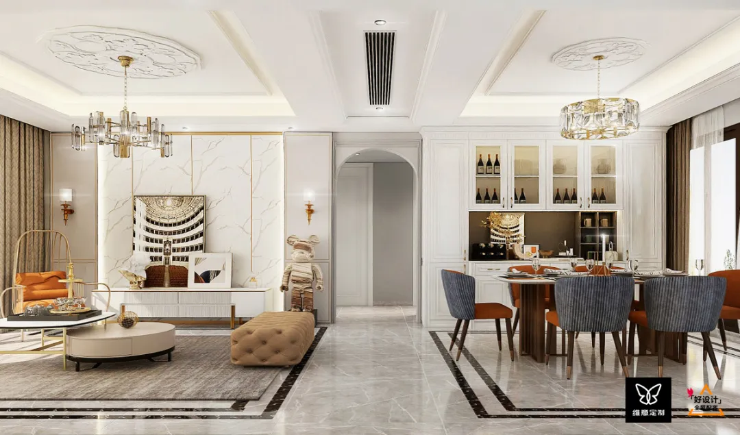 |沙发不是非得靠墙,30个绝美客餐厅设计案例,赶紧收藏!