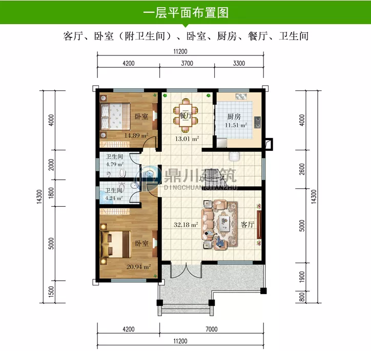 |6款平屋顶农村别墅，漂亮实用还省钱，第三款17万就能建