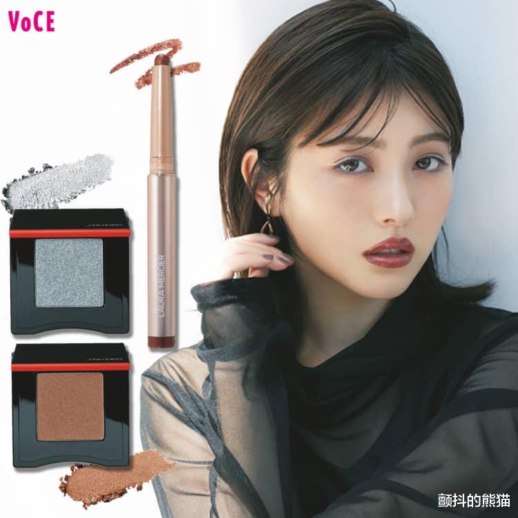 保湿 滨边美波 深秋魅力冷酷性感妆 棕色眼影×银色线条打造优质的透明感