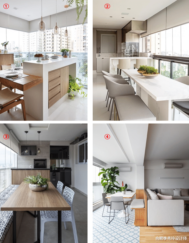 理想中的阳台除了洗衣晾晒，还应该是阳光餐厨区，提高生活品质