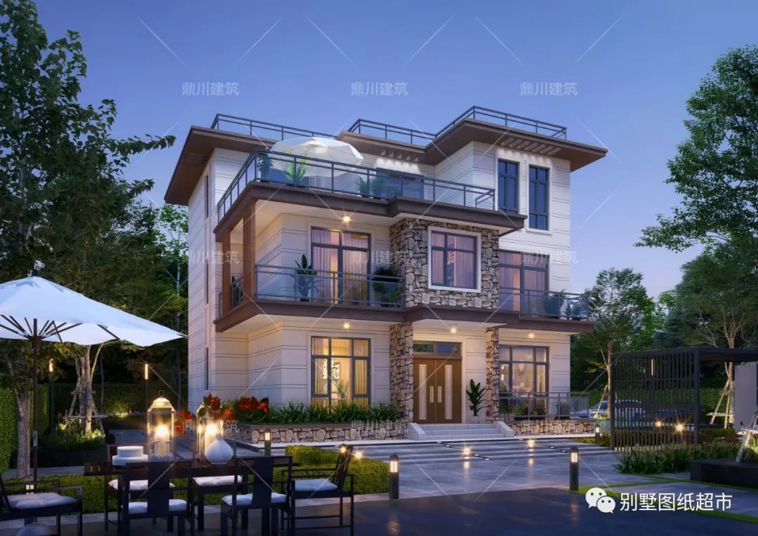 农村建房新篇章，8090后最爱现代风别墅，这三款时尚前卫