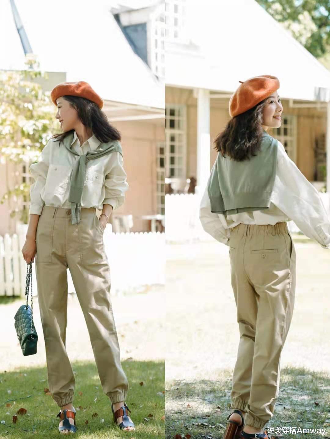 逆袭穿搭Amway|入秋后,火了一种穿搭:叠穿+撞色,时髦又减龄,显知性优雅之美