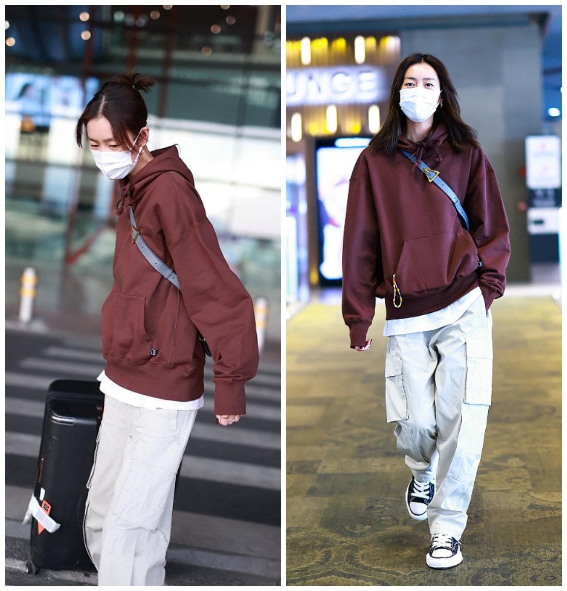 BiuVogue 刘雯虽然是超模,日常穿的卫衣也很普通,全靠气势撑起来