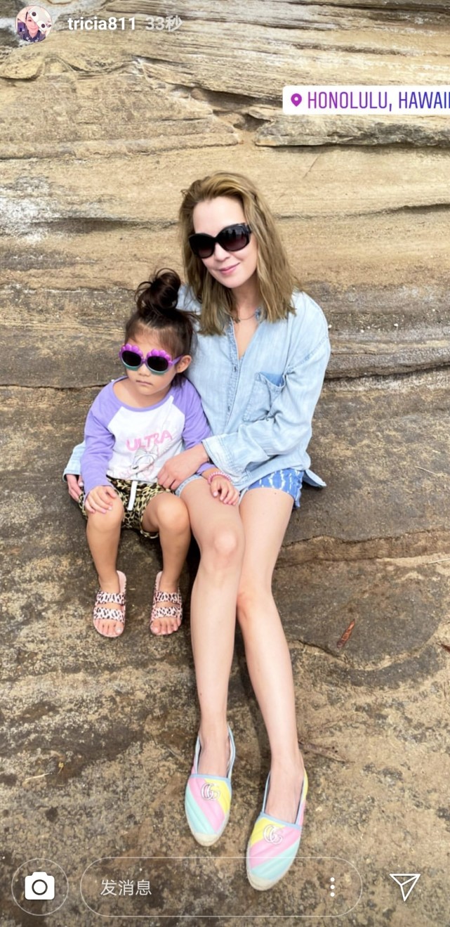 alaia|陈冠希姐姐与侄女同框,获黑人男友甜蜜点赞示爱,Alaia搞怪出镜