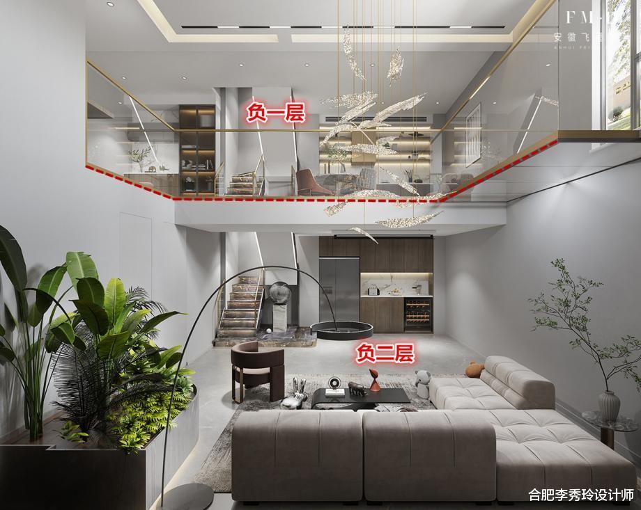 别墅|层高6米又现浇一层，谁能想到，地下室才是全屋利用率最高的地方