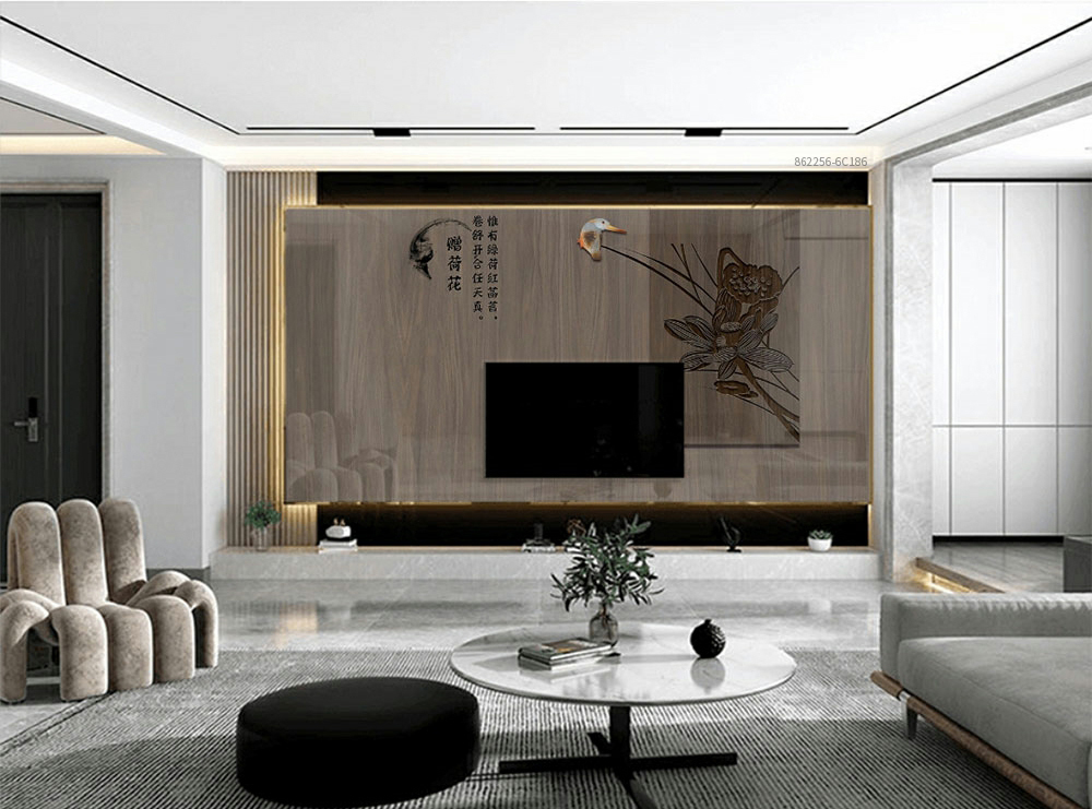 宋图网|禅意意境背景墙打造追求宁静舒适的家