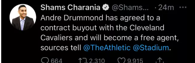 安德烈·德拉蒙德|官宣買斷，莊神5選1，阿德4選1！哈登打瘋，格里芬起飛了！