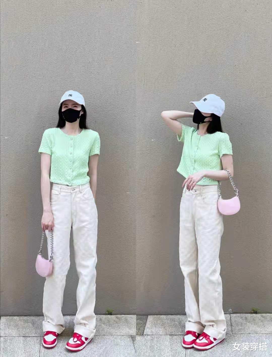 女装穿搭|薄荷绿上衣搭配什么颜色裤子好看
